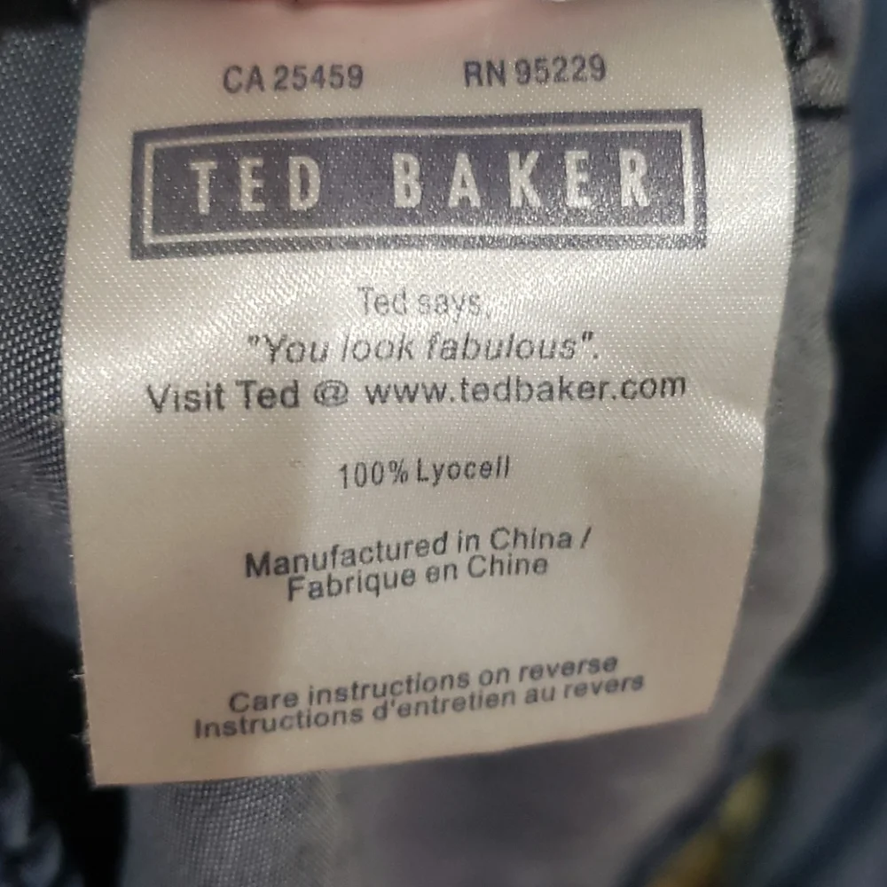 Ted Baker Sz 3/M/US(8-10) light denim dress - Picture 4 of 8
